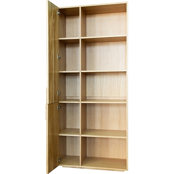 Шкаф книжный «Хедмарк 2355-01Бр» БМ762, Цвет: Дуб натуральный