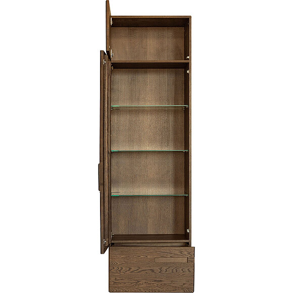 Шкаф-витрина «Хедмарк 2242-01Бр» БМ760, Цвет: Венге