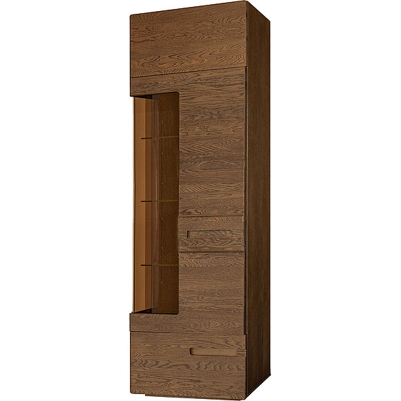 Шкаф-витрина «Хедмарк 2242-01Бр» БМ760, Цвет: Венге