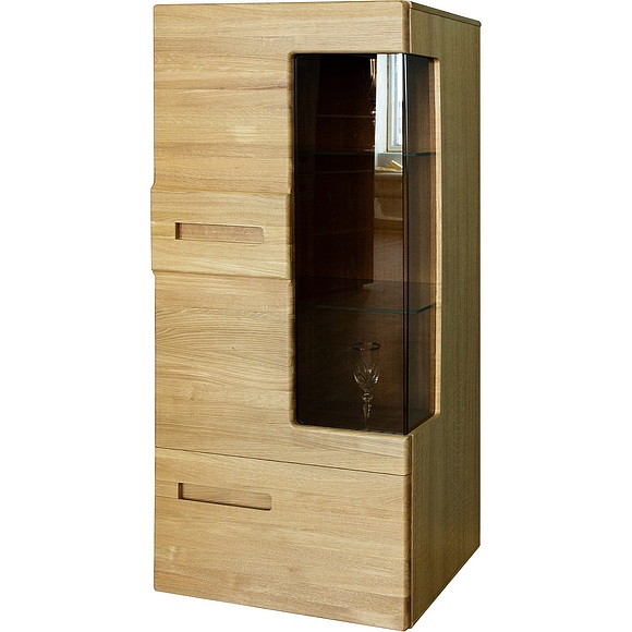 Шкаф-витрина «Хедмарк 2249Бр» БМ760, Цвет: Дуб натуральный
