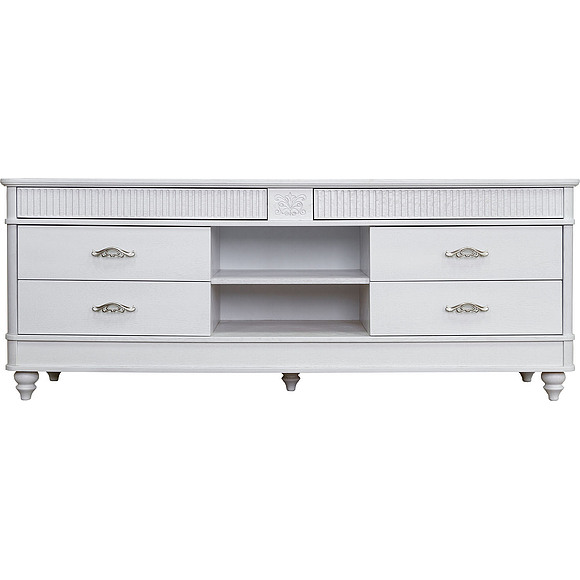 Тумба под ТВ «Юстина 2372» БМ690, Цвет: Молоко