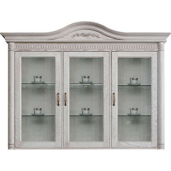 Секция - витрина 3д «Паола 2106» БМ670, Цвет: Розовый пепел