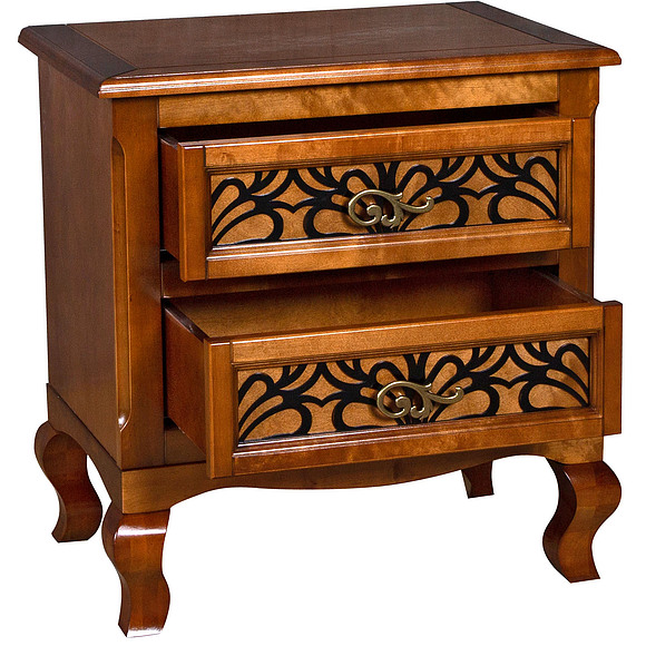 Тумба прикроватная «Видана Люкс» П445.04-2, Цвет: Коньяк