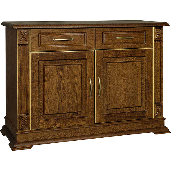 Тумба «Верди Люкс 2» П487.02, Цвет: Черешня с золочением (4J4A0574.jpg) Тумба «Верди Люкс 2» П487.02, Цвет: Черешня с золочением