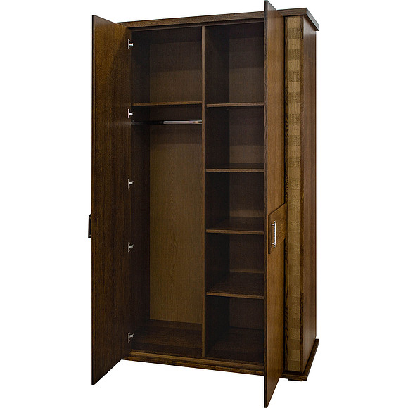 Шкаф для одежды «Тунис» П344.06, Цвет: Черешня с золочением