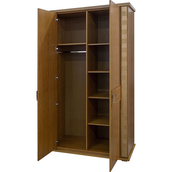 Шкаф для одежды «Тунис» П344.06, Цвет: Медовый с золочением