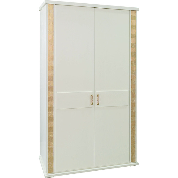 Шкаф для одежды «Тунис» П344.06, Цвет: Слоновая кость с золочением