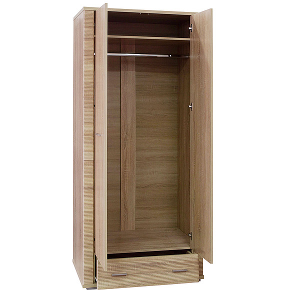 Шкаф для одежды «Гресс» П614.01, Цвет: Дуб Сонома светлый (4J4A1383.jpg) Шкаф для одежды «Гресс» П614.01, Цвет: Дуб Сонома светлый