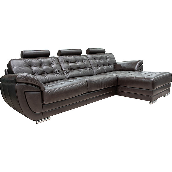 Угловой диван «Редфорд» (3мL/R8мR/L), Материал: натуральная кожа, Группа ткани: 140 группа