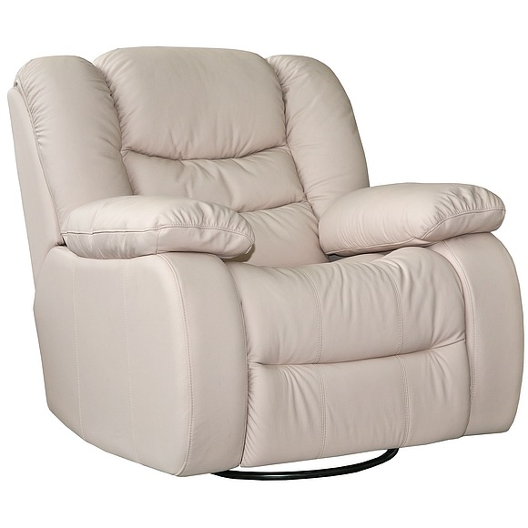 Кресло-реклайнер «Манчестер 1» (1Р) - спецпредложение, Материал: натуральная кожа, Группа ткани: 120 группа