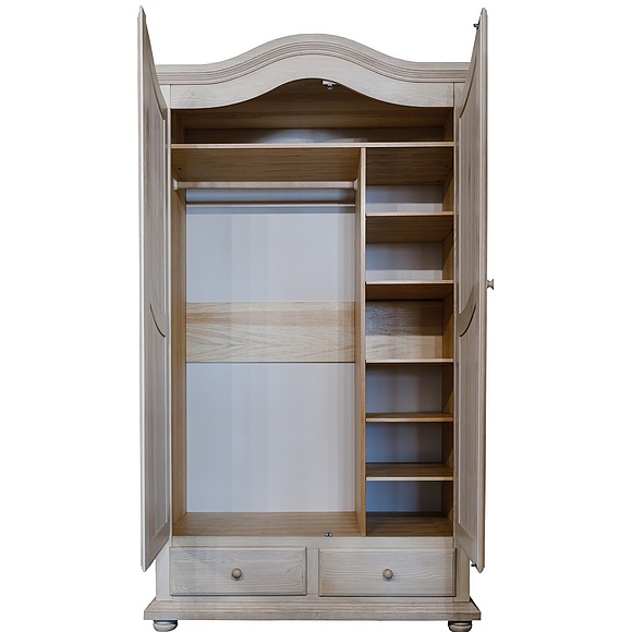 Шкаф для одежды 2д «Лотос 2190» БМ701, Цвет: Брашированный крем