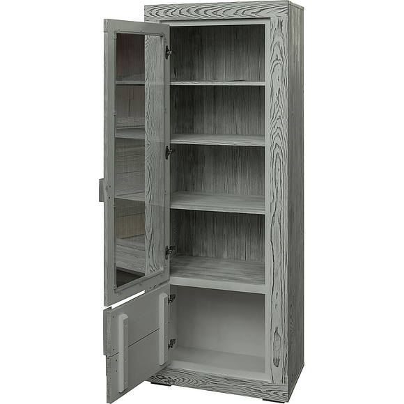 Шкаф-витрина «Концепт 2312-01Бр» БМ780, Цвет: Дымка