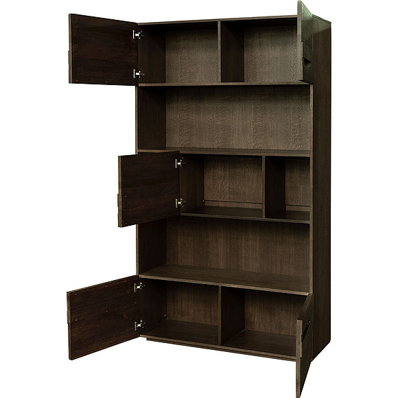 Шкаф книжный «Хедмарк 2356Бр» БМ762, Цвет: Венге