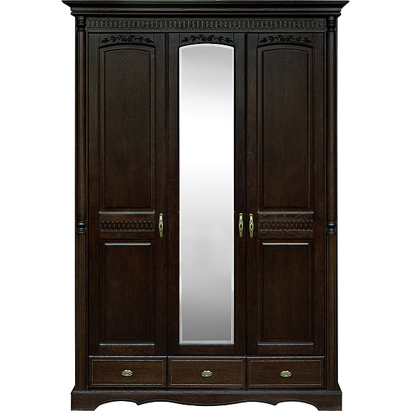 Шкаф для одежды 3д «Паола 2165-01» БМ671, Цвет: Горячий шоколад