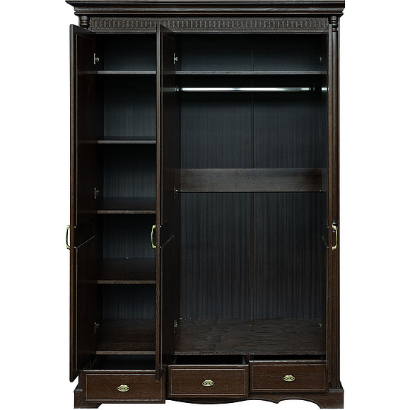 Шкаф для одежды 3д «Паола 2165-01» БМ671, Цвет: Горячий шоколад