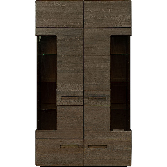 Шкаф-витрина 2д «Хедмарк 2256Бр» БМ760, Цвет: Венге