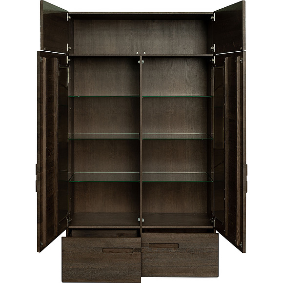 Шкаф-витрина 2д «Хедмарк 2256Бр» БМ760, Цвет: Венге