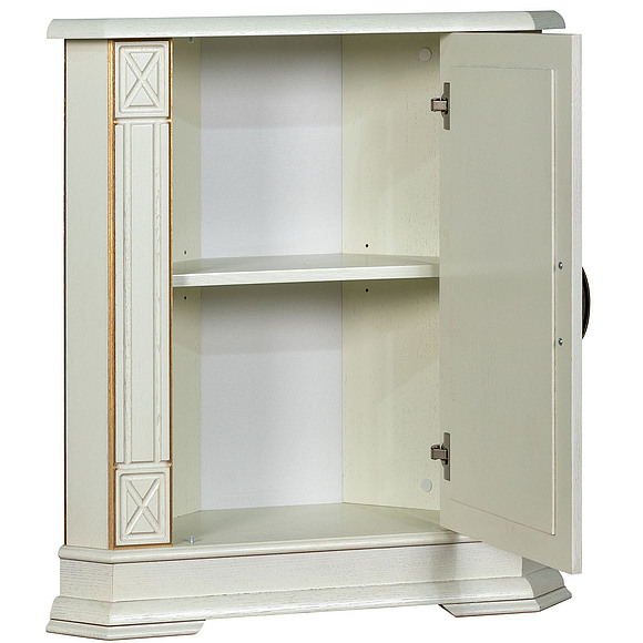 Тумба «Верди Люкс 1/1у» П487.15, Цвет: Слоновая кость с золочением (Tumba_Verdi1-1u_P487-15_slonkost_zoloto_1.jpg) Тумба «Верди Люкс 1/1у» П487.15, Цвет: Слоновая кость с золочением