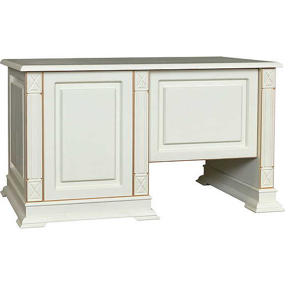 Стол письменный «Верди Люкс 9» П432.14, Цвет: Слоновая кость с золочением