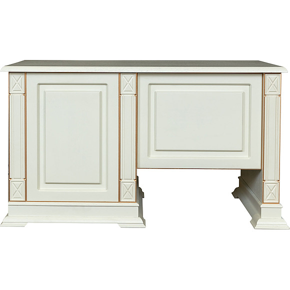 Стол письменный «Верди Люкс 9» П432.14, Цвет: Слоновая кость с золочением