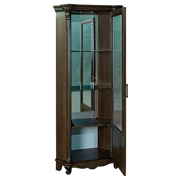 Шкаф с витриной «Алези 10» П350.13, Цвет: Табак