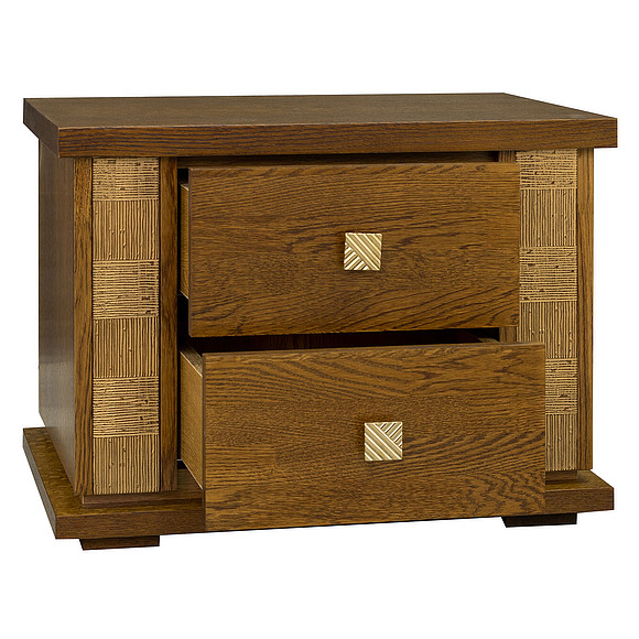 Тумба прикроватная «Тунис» П344.04, Цвет: Черешня с золочением