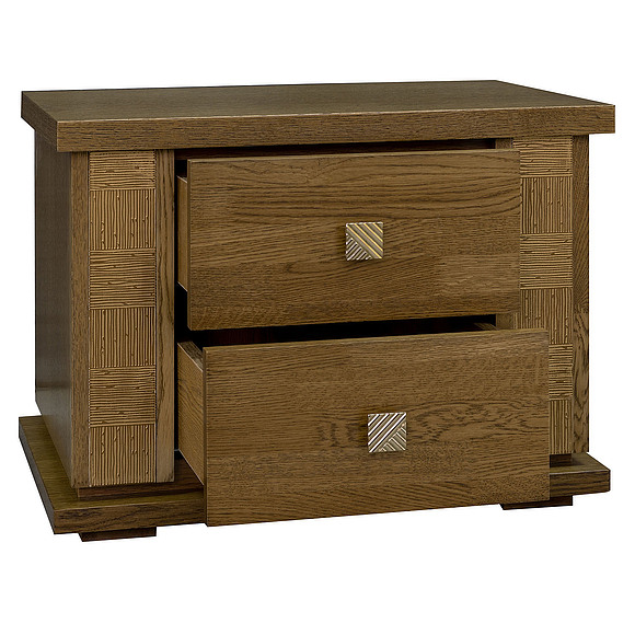 Тумба прикроватная «Тунис» П344.04, Цвет: дуб рустикаль с золочением