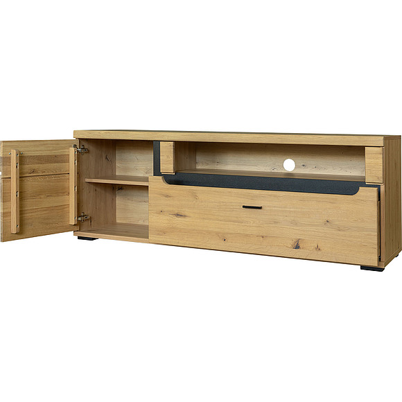 Тумба ТВ «Сонос» П572.31, Цвет: Дуб натуральный (Tymba_Tv_Sonos_P572-31_dyb_natyralnii-cherni-1.jpg) Тумба ТВ «Сонос» П572.31, Цвет: Дуб натуральный