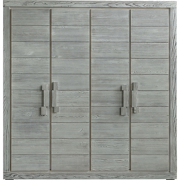 Шкаф 4-х дверный «Концепт 2439Бр» БМ781, Цвет: Дымка