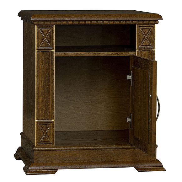 Тумба прикроватная «Верди Люкс» П434.03, Цвет: Черешня с золочением