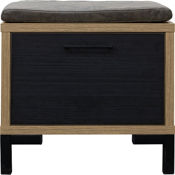 Тумба «Блэквуд» П570.03, Цвет: Дуб Вотан + чёрный