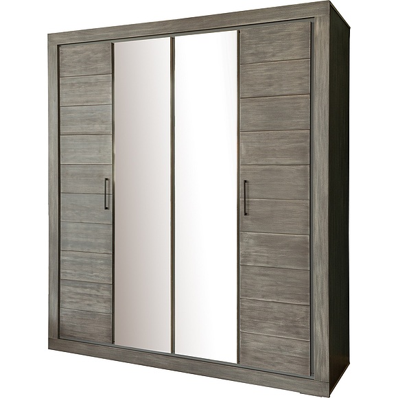 Шкаф для одежды 4д «Байс 2632-01Бр» БМ791, Цвет: сосна джексон