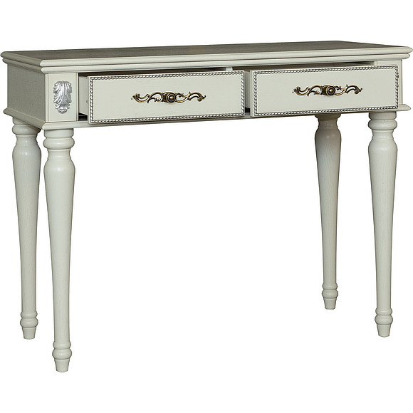 Стол «Милана 22Тс» П294.22с, Цвет: Слоновая кость с серебром