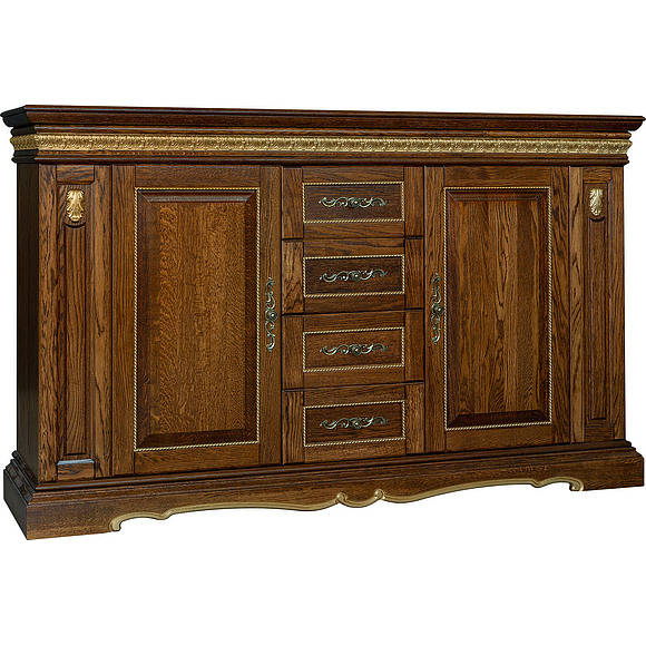 Тумба «Милана 14/1с» П265.14/1с, Цвет: Черешня с золочением (Tymba_Milana_14-1C_P265-14-1c_chereshnya_s_zolocheniem_2.jpg) Тумба «Милана 14/1с» П265.14/1с, Цвет: Черешня с золочением