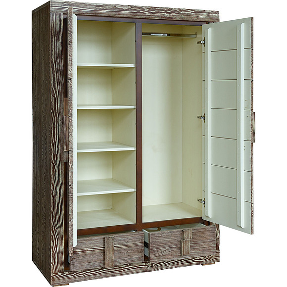 Шкаф для одежды 2д «Концепт 1995Бр» БМ781, Цвет: Табак