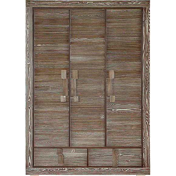 Шкаф для одежды  3д «Концепт 2070Бр» БМ781, Цвет: Табак