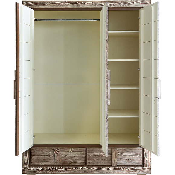 Шкаф для одежды  3д «Концепт 2070Бр» БМ781, Цвет: Табак