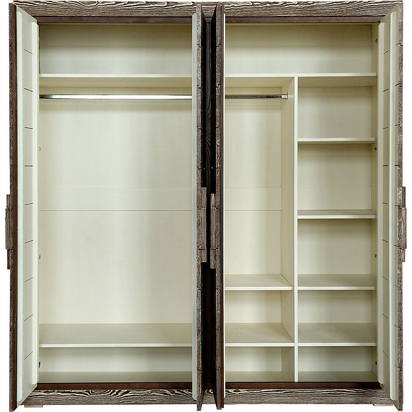 Шкаф 4-х дверный «Концепт 2439Бр» БМ781, Цвет: Табак