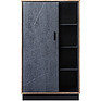 Case "Line" P619.04, Color: Stone gray / Wotan Oak / Black