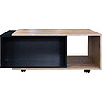 Coffee table "Line" P619.06, Color: Wotan oak + black