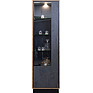 Case with a show-window «Line» P619.01-1, Color: Stone gray / Wotan Oak / Black