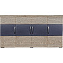 Chest of drawers «Amaranti» P563.10, Color: Дуб тобакко синхро + Шагрень графит