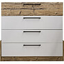 Chest of drawers «Gviana» P631.07, Color: white + bramberg fir
