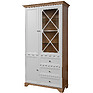 Showcase «Scandy» P515.02, Color: Oak Santana + white