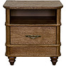 Bedside nightstand «Ustina 2363» BM691, Color: Nut