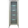 Шкаф с витриной «Тиффани 2425-01» БМ680, Цвет: Олива