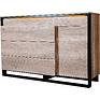 Chest of drawers «Canyon» P561.01-1, Material: backlit frame, Color: Oak Canyon + Black
