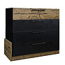 Chest of drawers «Gviana» P631.07, Color: black+bramberg fir