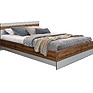 Кровать двойная «Helios» П554.14, Color: Wotan Oak + White