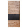 Wardrobe «Blackwood» P558.13, Color: Wotan oak + black